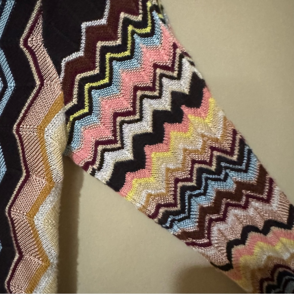 Missoni for Target Multicolor Zigzag V-Neck Knit Cardigan - Picture 6 of 9